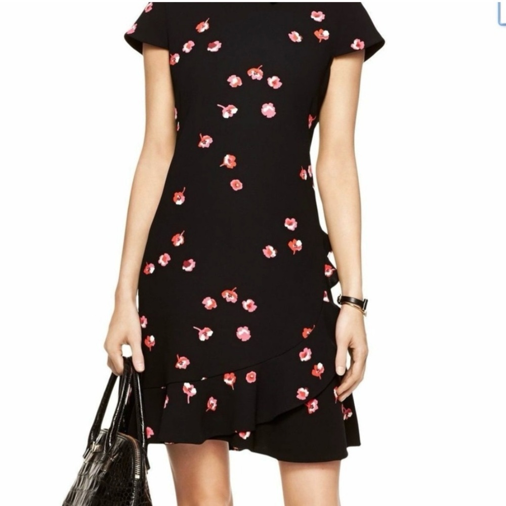 KATE SPADE Falling Florals Ruffle Dress - Picture 2 of 7